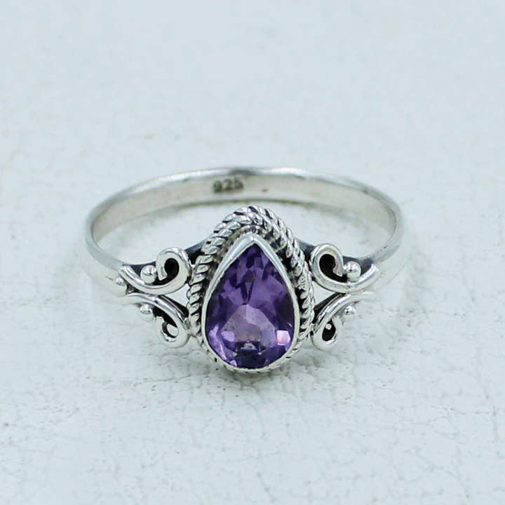 Silvex Jewelry - Wholesale Engagement Ring - Solitaire Citrine Engagement Ring in Sterling Silver1