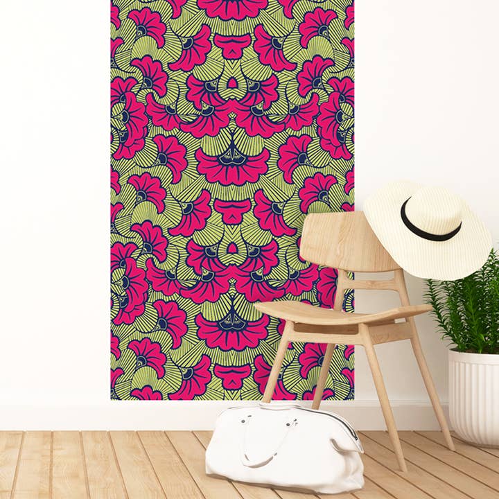WAX Amaranth Adhesive Vinyl Wallpaper 80x255cm for wholesale by Le Grand Cirque