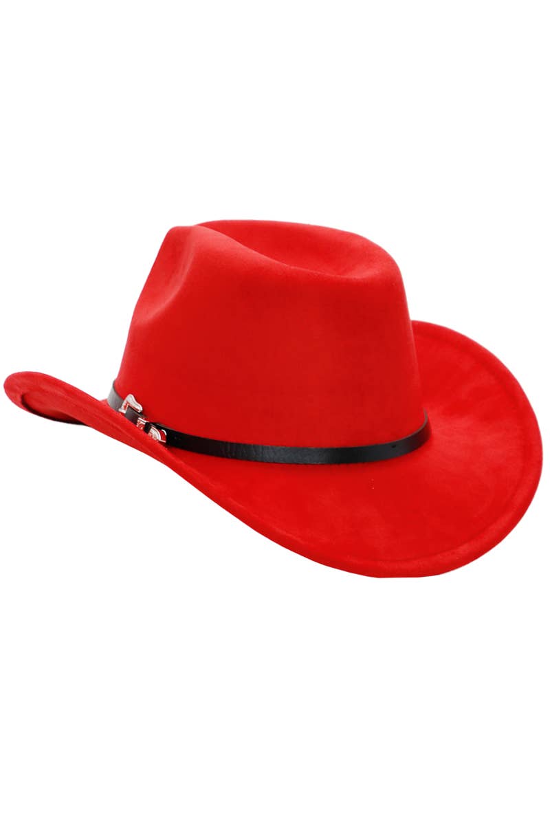 Cap Zone – Engroshandel Cowboyhat - Unisex – Western spænde bælte imiteret nubuck ruskind cowboyhat12