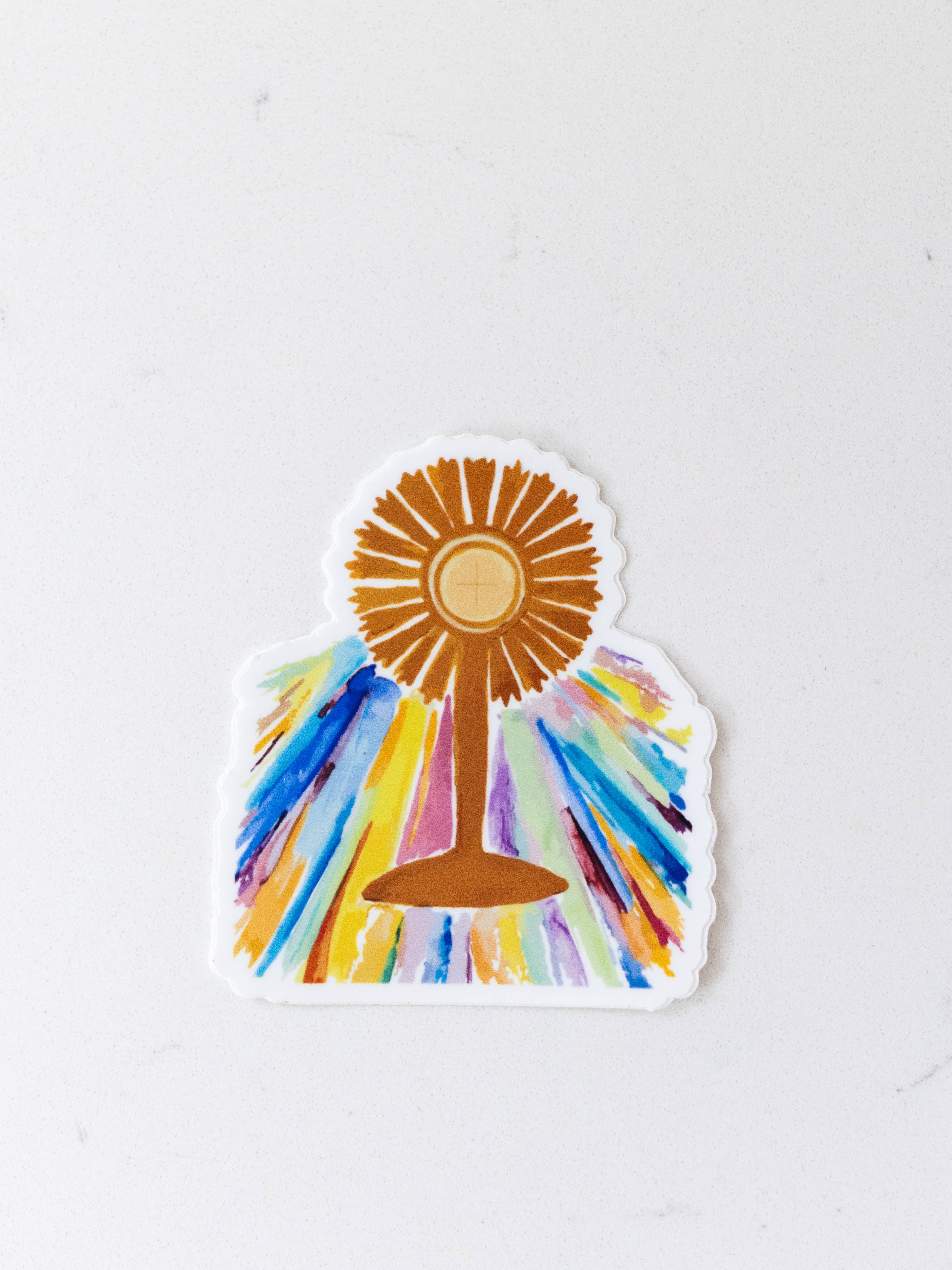 Elisa M Torres - Artist & Designer - Wholesale Sticker - Monstrance Sticker2