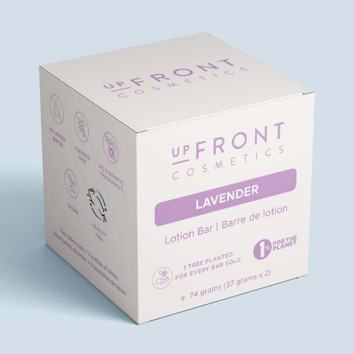 Lavender Lotion Bar for wholesale by Upfront Cosmetics Inc