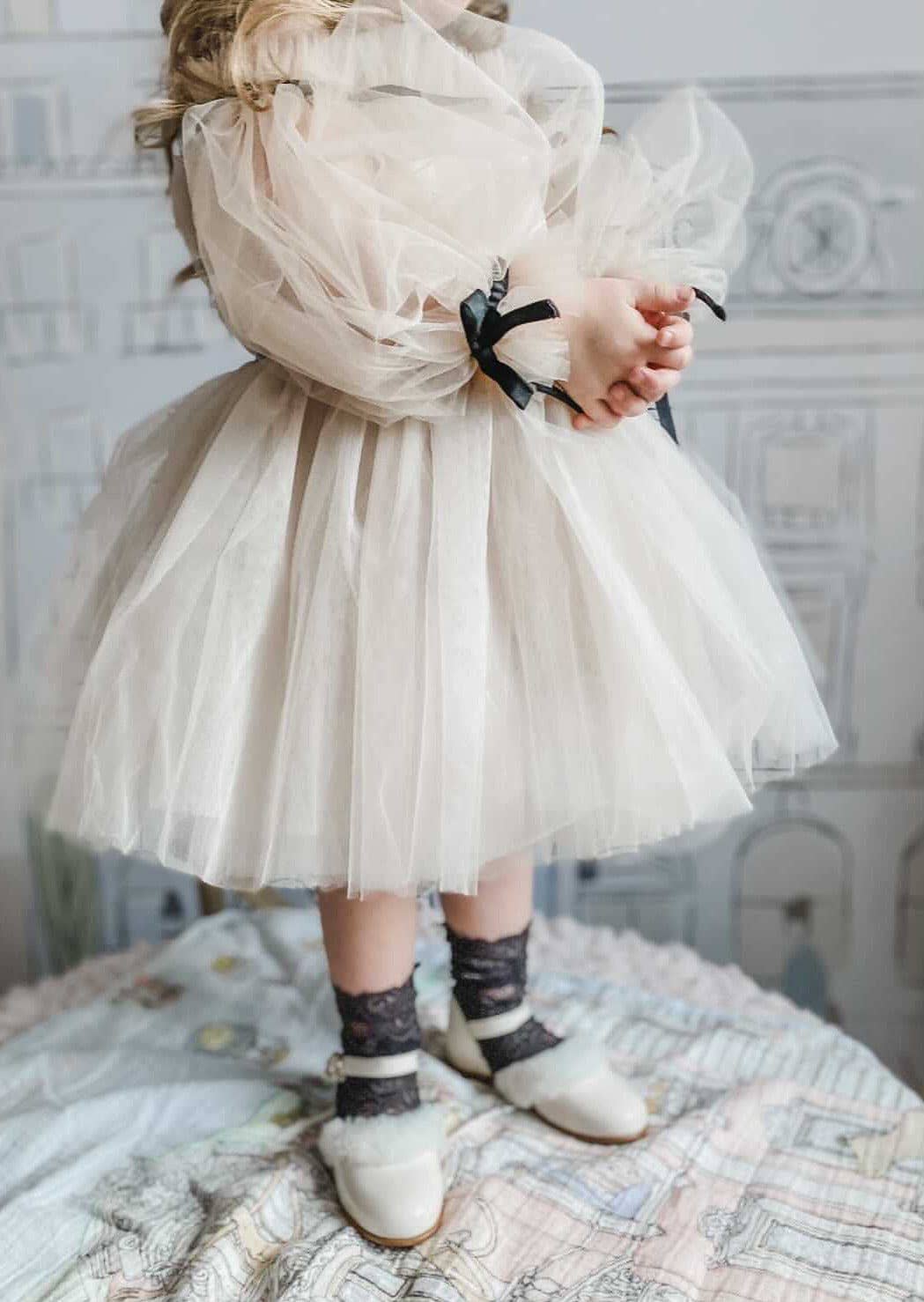 Petite Maison Kids - Wholesale Dress - Kids - Coco-Caramel Tulle Dress8