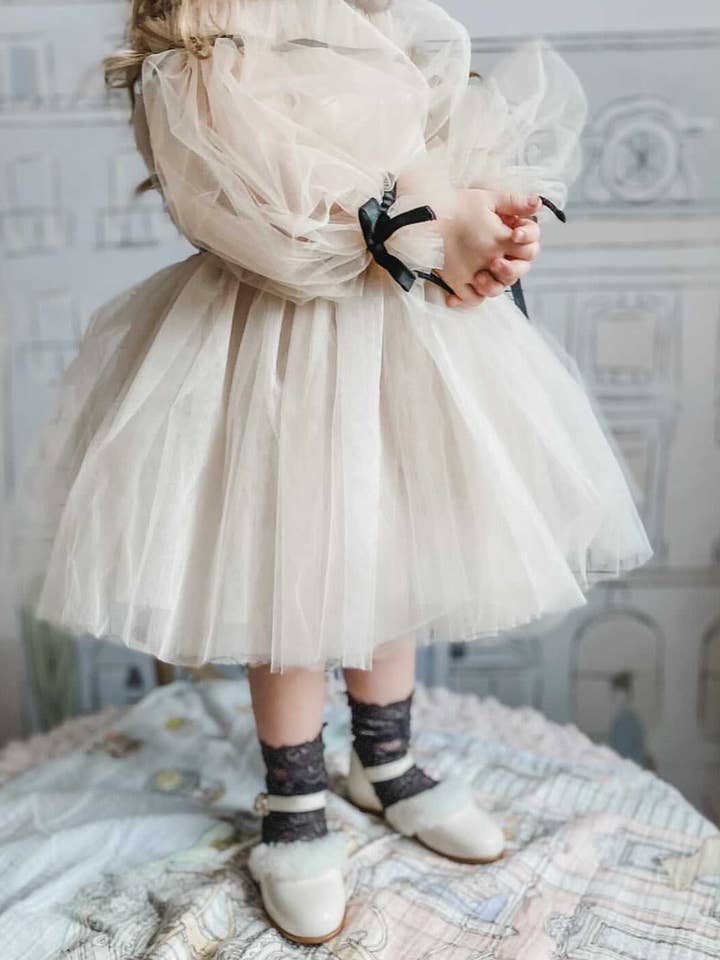 Petite Maison Kids - Wholesale Dress - Kids - Coco-Caramel Tulle Dress8