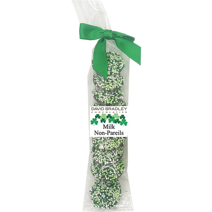 St. Patrick's Day - 10 Piece Nonpareils for wholesale by David Bradley Chocolatier
