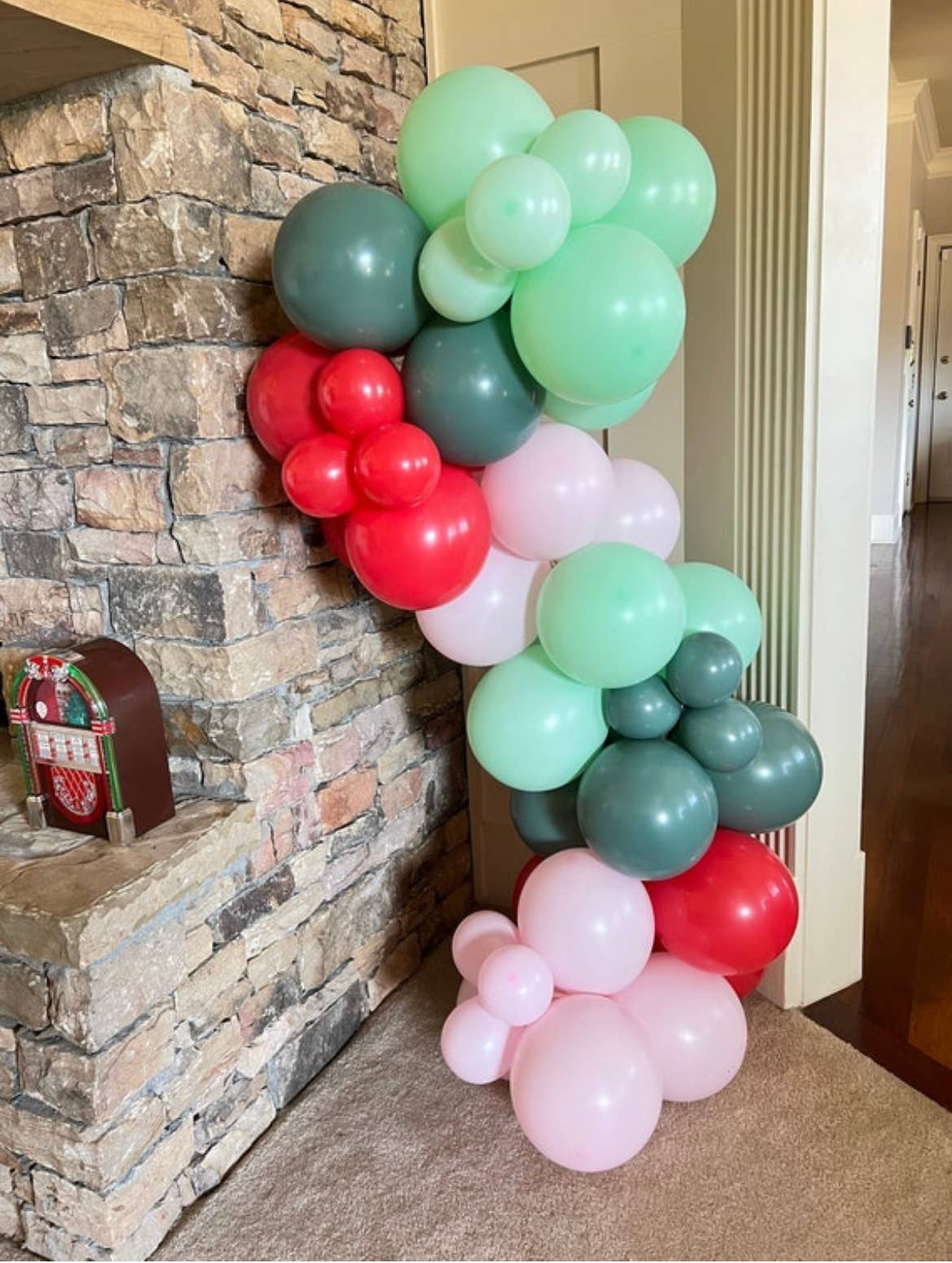 Hullaballoons - Vente Fanion/guirlande - Kit de guirlande de ballons de Noël pastel | Kit de 1,2 m1