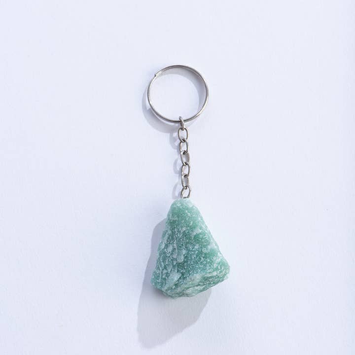 Green Quartz (Keychain) - Crafted in Brazil for wholesale by GeoCentral