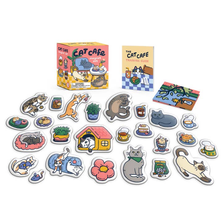 Cat Cafe Magnet Set for wholesale by Hachette Book Group