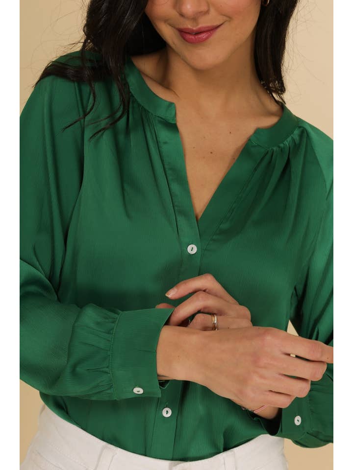 Calie Paris - Wholesale Button Down Shirt - Women's - TRISTAN Blouse - Contemporary Everyday Wear20