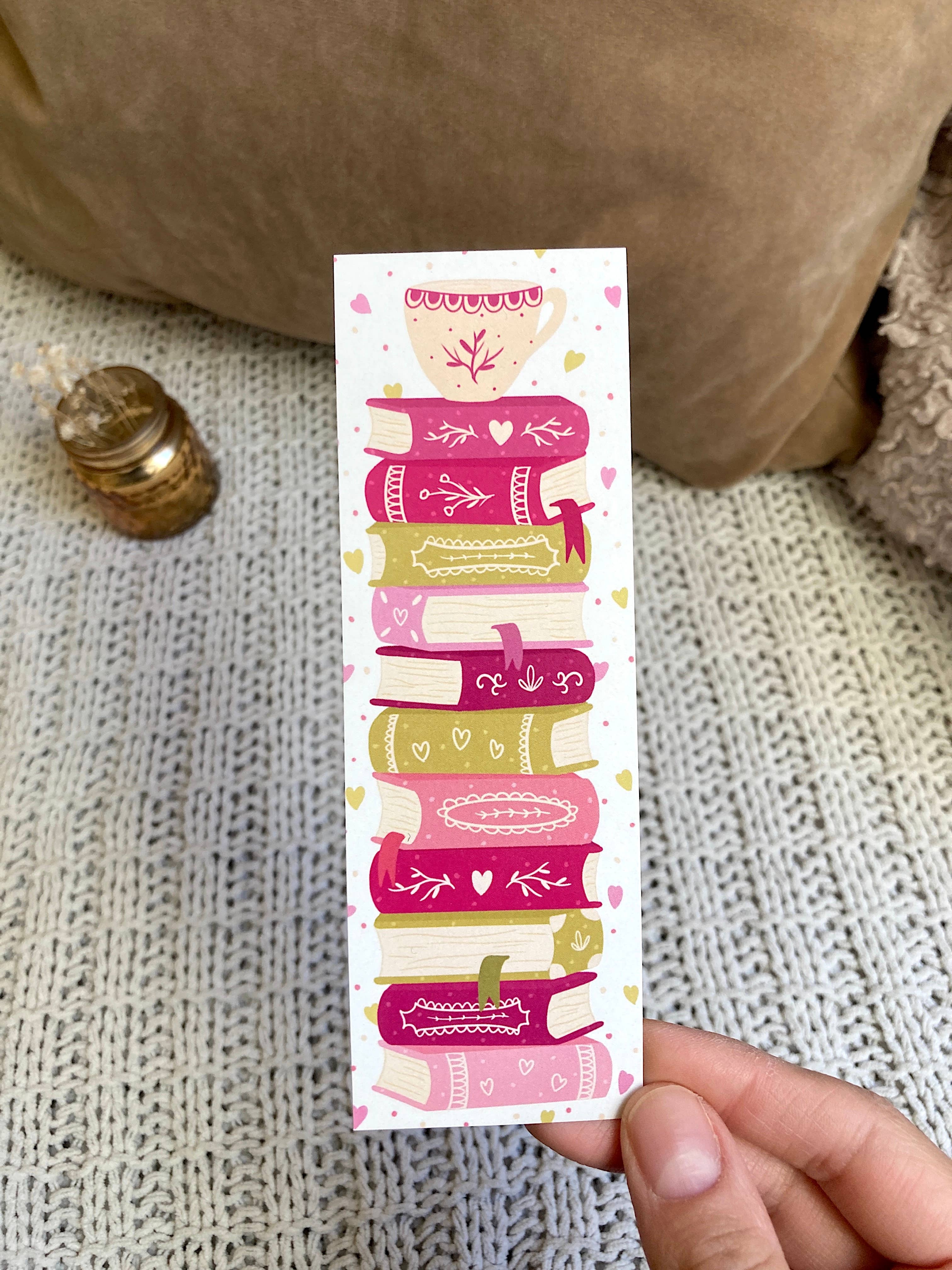Tales and Pages Shop - Wholesale Bookmark - Romance Bookstack Bookmark2