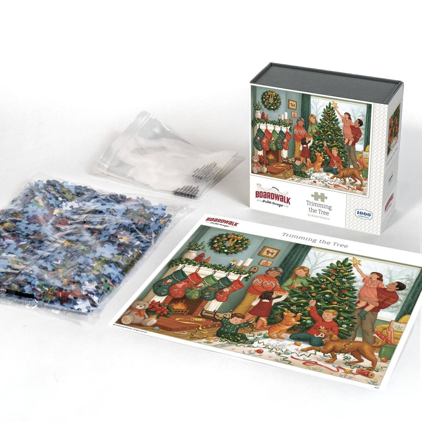 Boardwalk Puzzle Company - Wholesale Puzzle - Adult - Trimming the Tree - 1000 Piece2