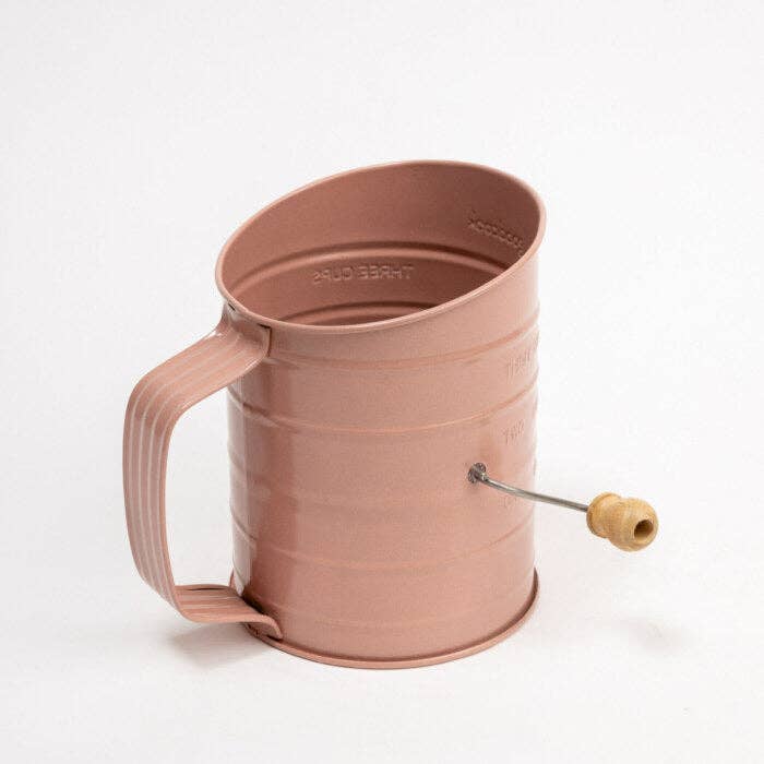 Casa Amarosa - Wholesale Sifter - Cedazo Steel Flour Sifter , Pink -5.75 Inches