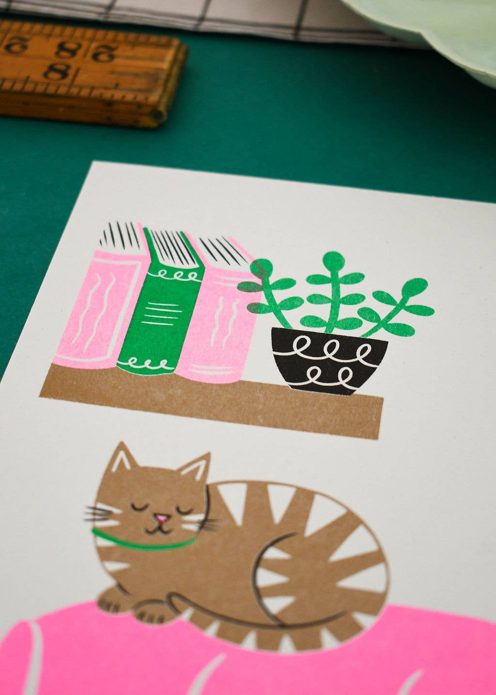 Nat Ellis Illustration - Wholesale Art print - Sleepy Sunday –  Heavyweight Riso Print3