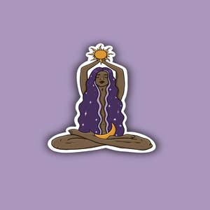 Sun Moon Wicca Stickers Witch Stickers Aesthetic Stickers