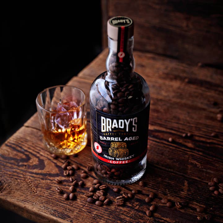 Brady's Coffee Company - Wholesale Coffee Beans - Brady's Coffee Barrel Aged Irish Whiskey Coffee In A Bottle