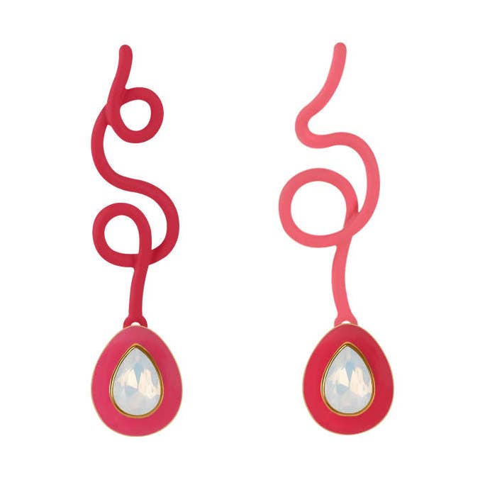 QuayL x Molly Boyd: Linjär Squiggle - Rosa för wholesale av QuayL Designs