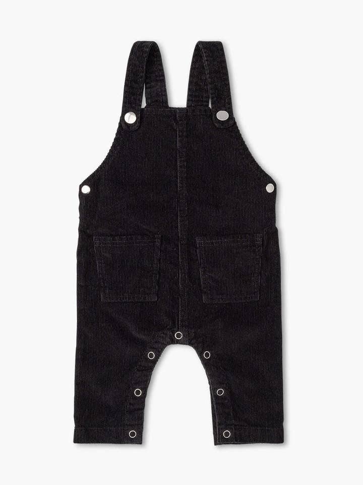 Corduroy Overalls_Black for wholesale by Monica + Andy