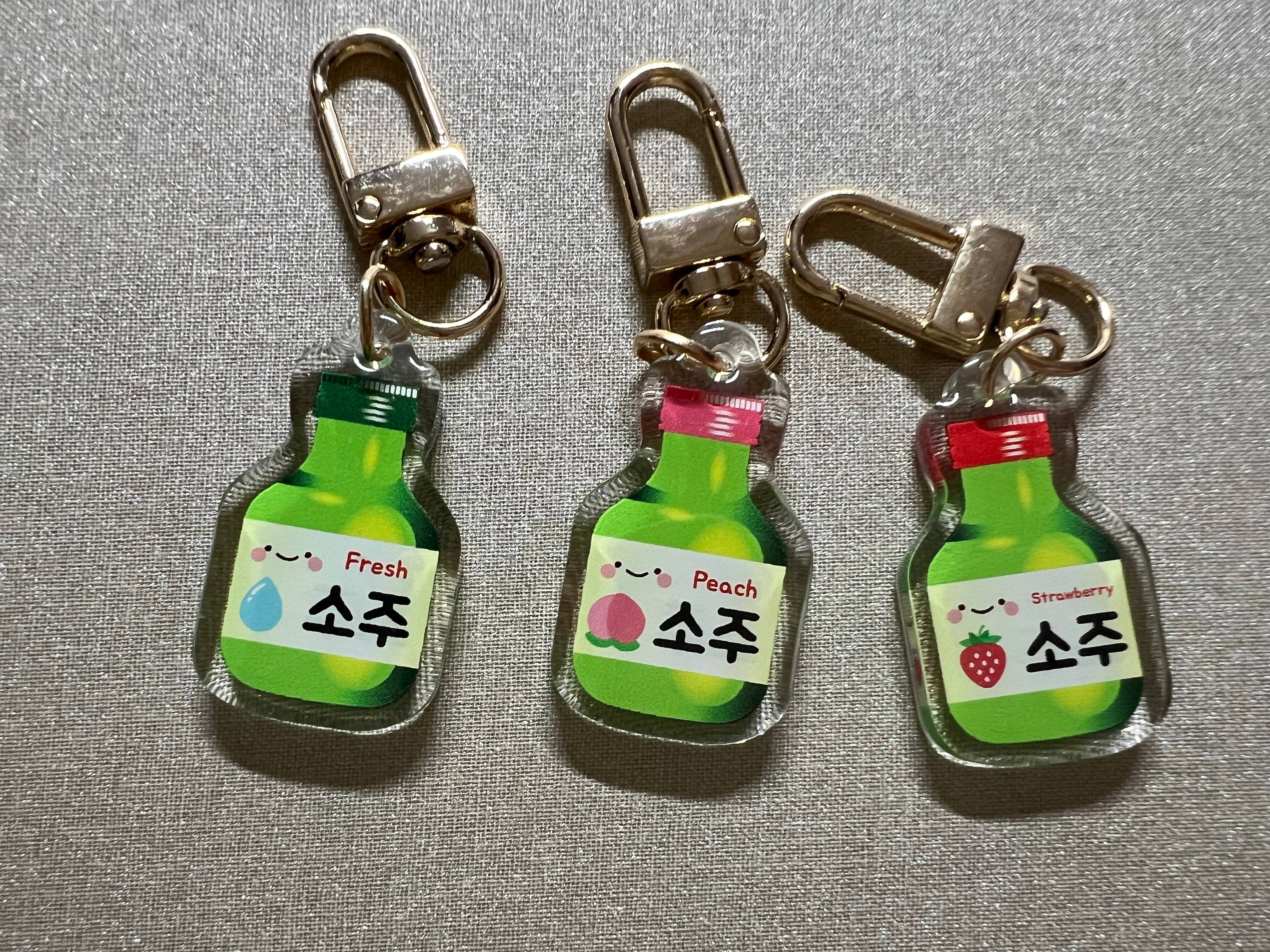 Meloncholy Co. - Wholesale Keychain - Women's - Cute Soju Charm Keychain0