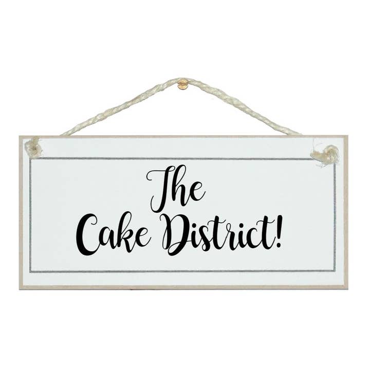 Le Cake District ! Signalisation générale pour la vente par Crafty Clara