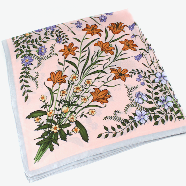 Pretty Persuasions - Wholesale Scarf - Women's - S25095 Floral Square Scarf (28"x28")13