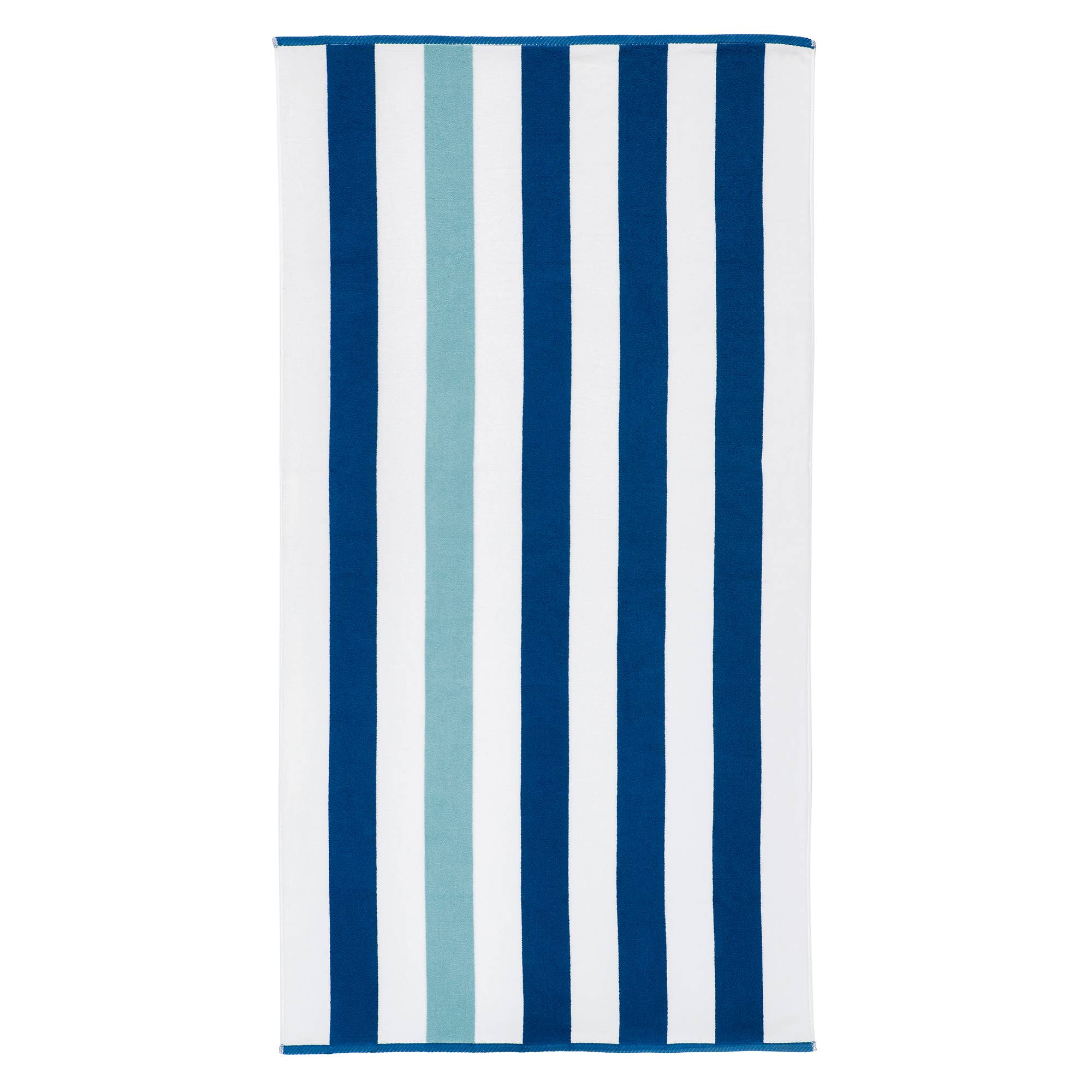 Laguna Beach Textile Company, LLC - Wholesale Beach Towel - Oversize Plush Cabana Towel  - Marine Blue & Sea Glass Green2