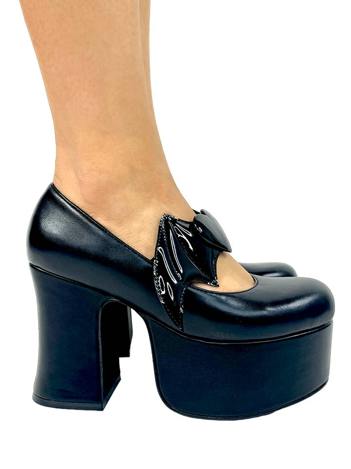 YRU Shoes - Wholesale Platform Heels - Women's - DEELITE DRACULAURA - BLACKOUT