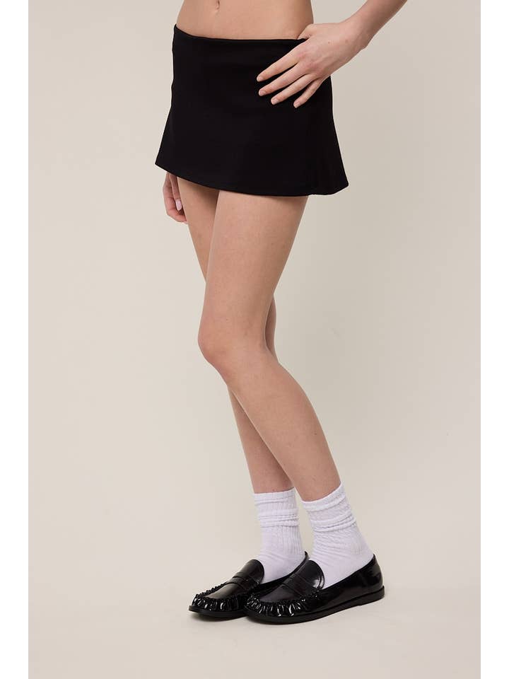 Sky to Moon - Vente Jupe – femme - MINI-JUPE-SHORT UNIE BASSE ÉLASTIQUE UNIE11