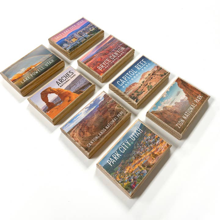 Hangout Home – Großhandel Magnete – Utah Fotos Holzmagnete - HERGESTELLT IN UTAH! Zion, Arches usw.1