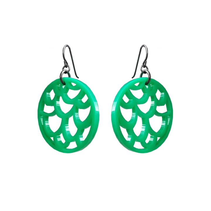 Kant (m) oorbellen voor wholesale door silvercocoon