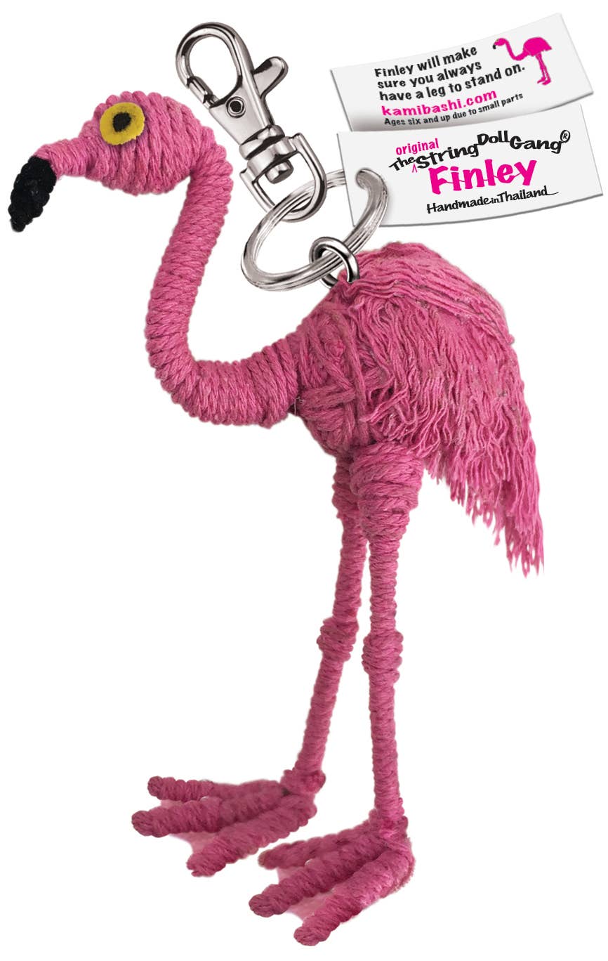 Kamibashi - Vente Porte-clés – unisexe - Porte-clés Finley the Flamingo String Doll1