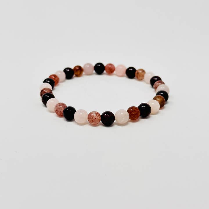 pulseira de pedras preciosas do chakra do coração por atacado de RAW SPIRIT NYC