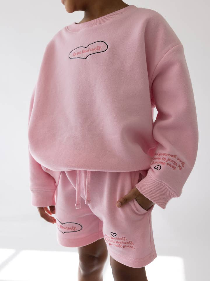 Naomi's Happy Place Shop - Wholesale Shorts – Kids - Love Yourself Kids Short1