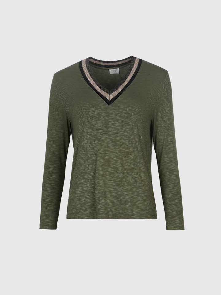 T-SHIRT TONGALI kaki pour la vente par An'ge