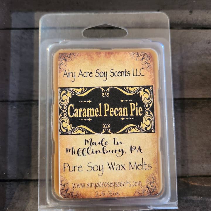 Caramel Pecan Pie for wholesale by AIRY ACRE SOY SCENTS LLC