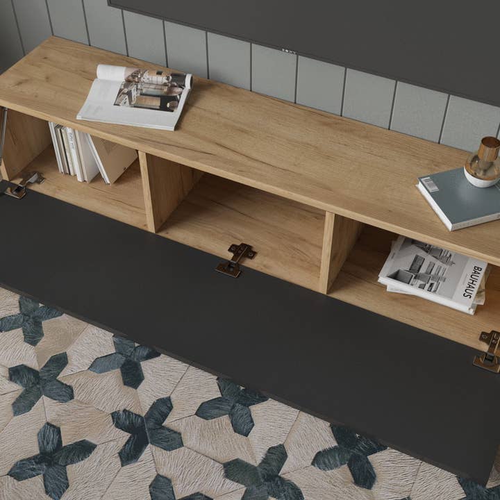 PLATAN ROOM - Wholesale Console Table - TV Cabinet TV Stand 140 cm Hanging or Standing8