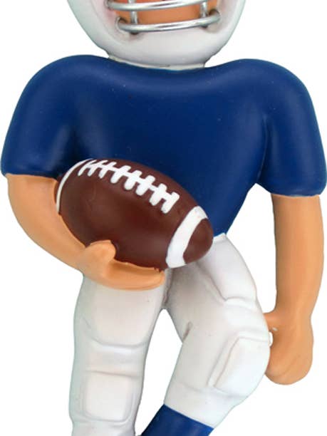 Playing Football: Black & White Uniform for wholesale by Ornament Central