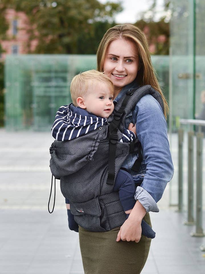 Kinder Hop Multi Grow draagzak: Diamond Graphite - 100% draagdoek voor wholesale door Kinder Hop SP. Z O.O.