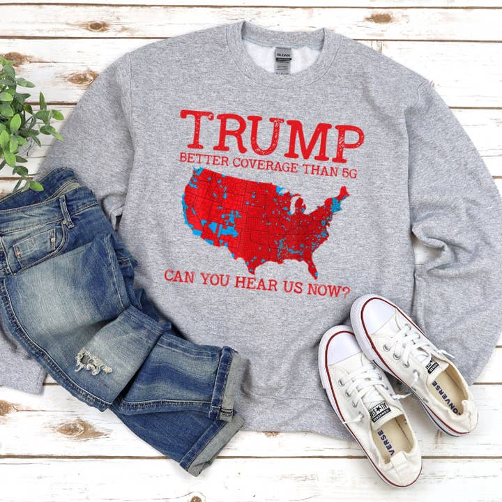 5G Trump Coverage, Can you hear us now? Graphic Tee for wholesale by Scenic Trends