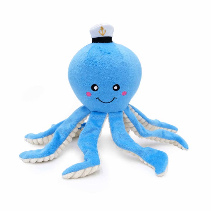 ZippyPaws - Wholesale Pet Plush Toy - Dog - Playful Pal - Ollie the Octopus - Dog Toy