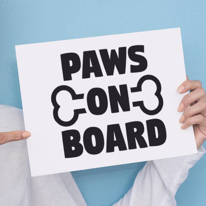 Paws On Board Sticker for wholesale by WinsterCreations™