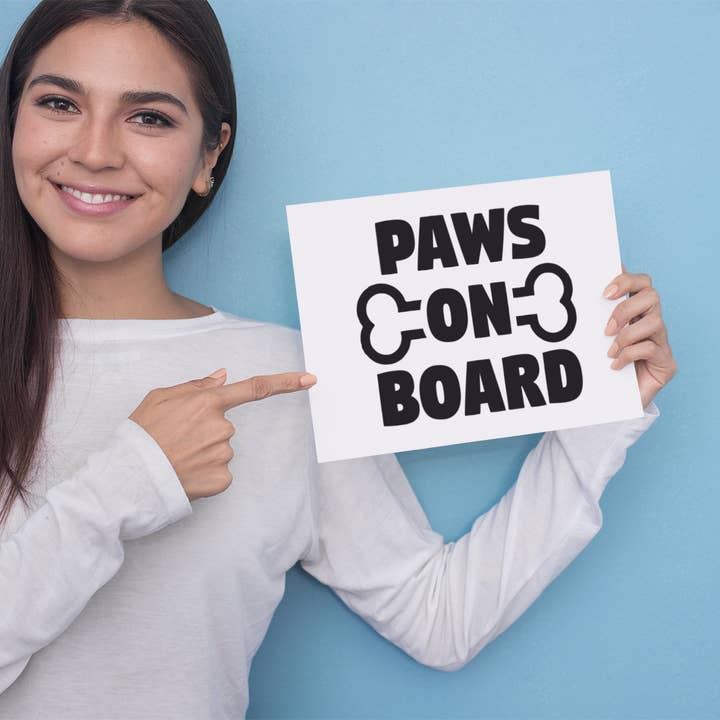 Paws On Board Sticker for wholesale by WinsterCreations™
