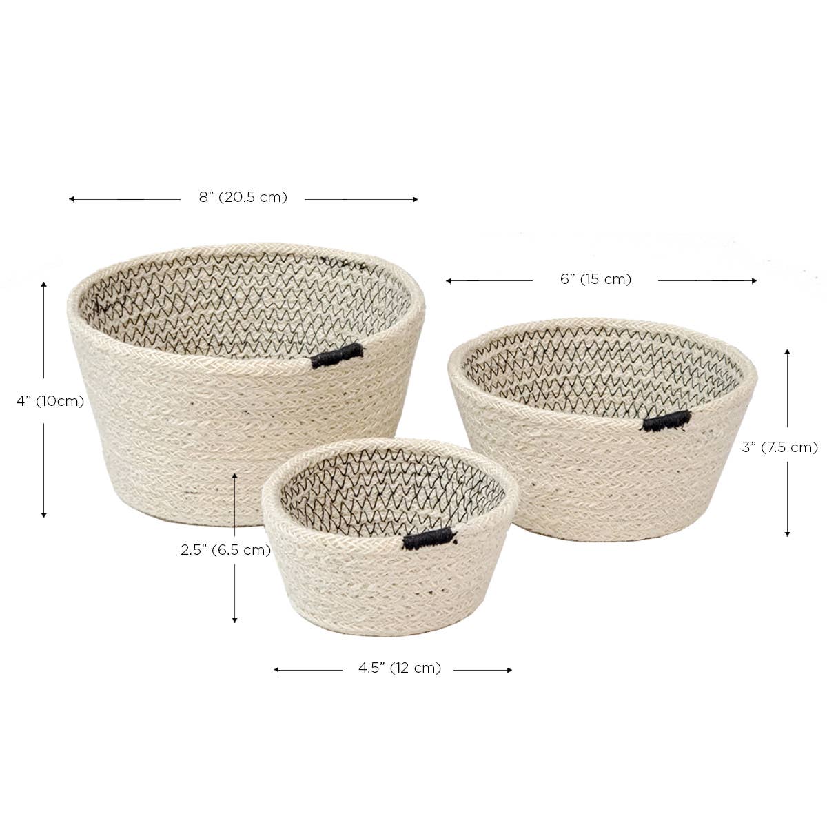 KORISSA - Wholesale Basket - Handwoven Storage Basket • Amari Bowl in Black-Set of 36