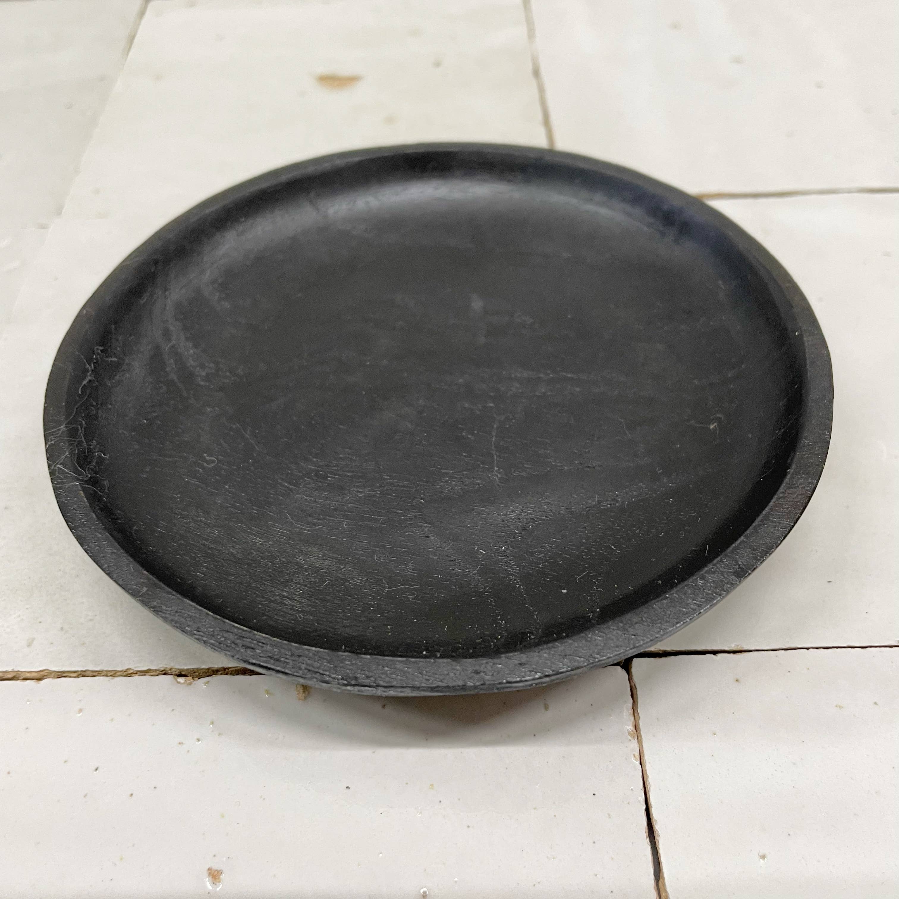 ByBazz - Wholesale Decorative Plate/Dish/Bowl - Schaaltje Teak Zwart 11cm2