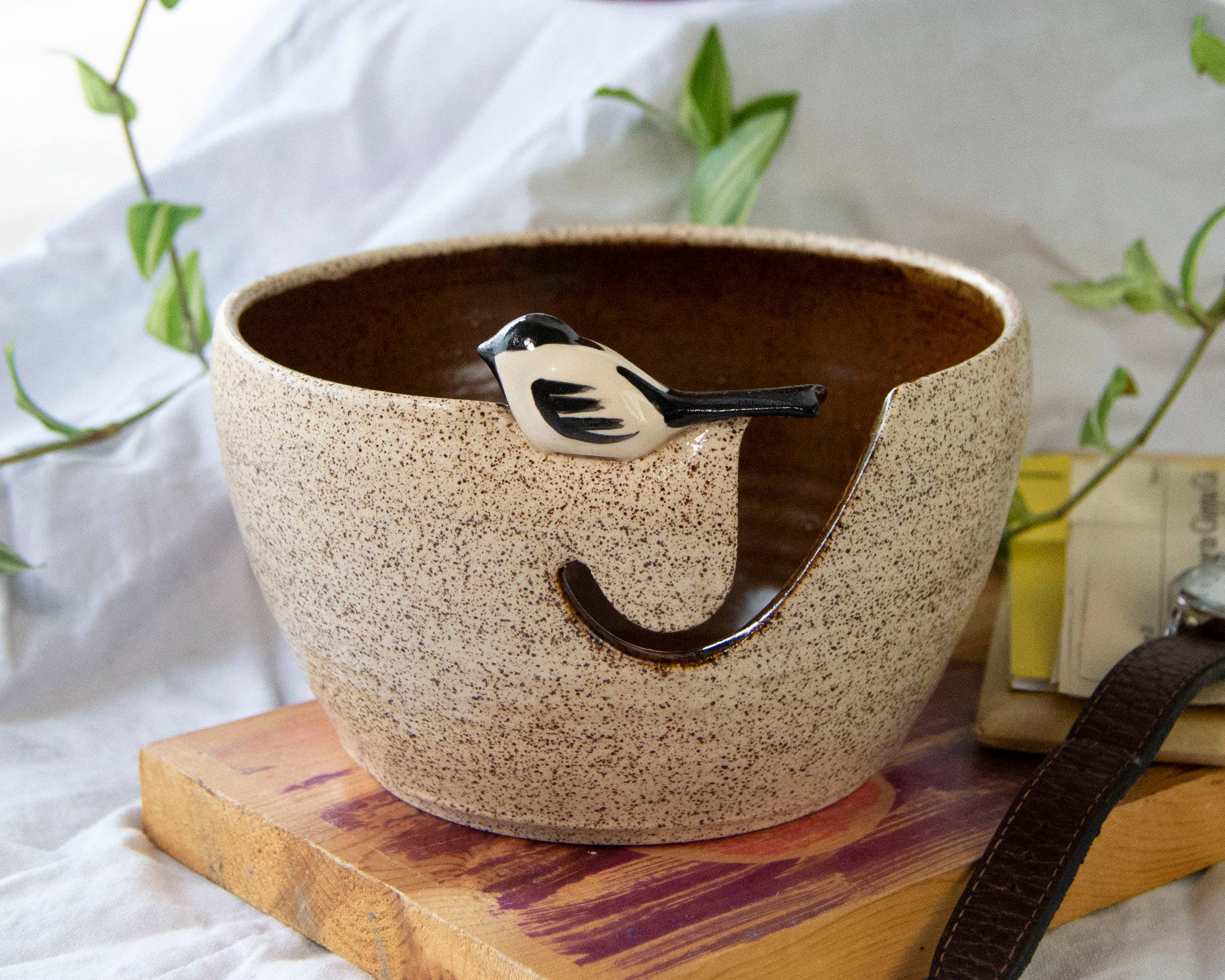 Cōppa Cōllaborative LLC - Wholesale Knitting/Crochet Supplies - Ceramic Birdie Yarn Bowl7