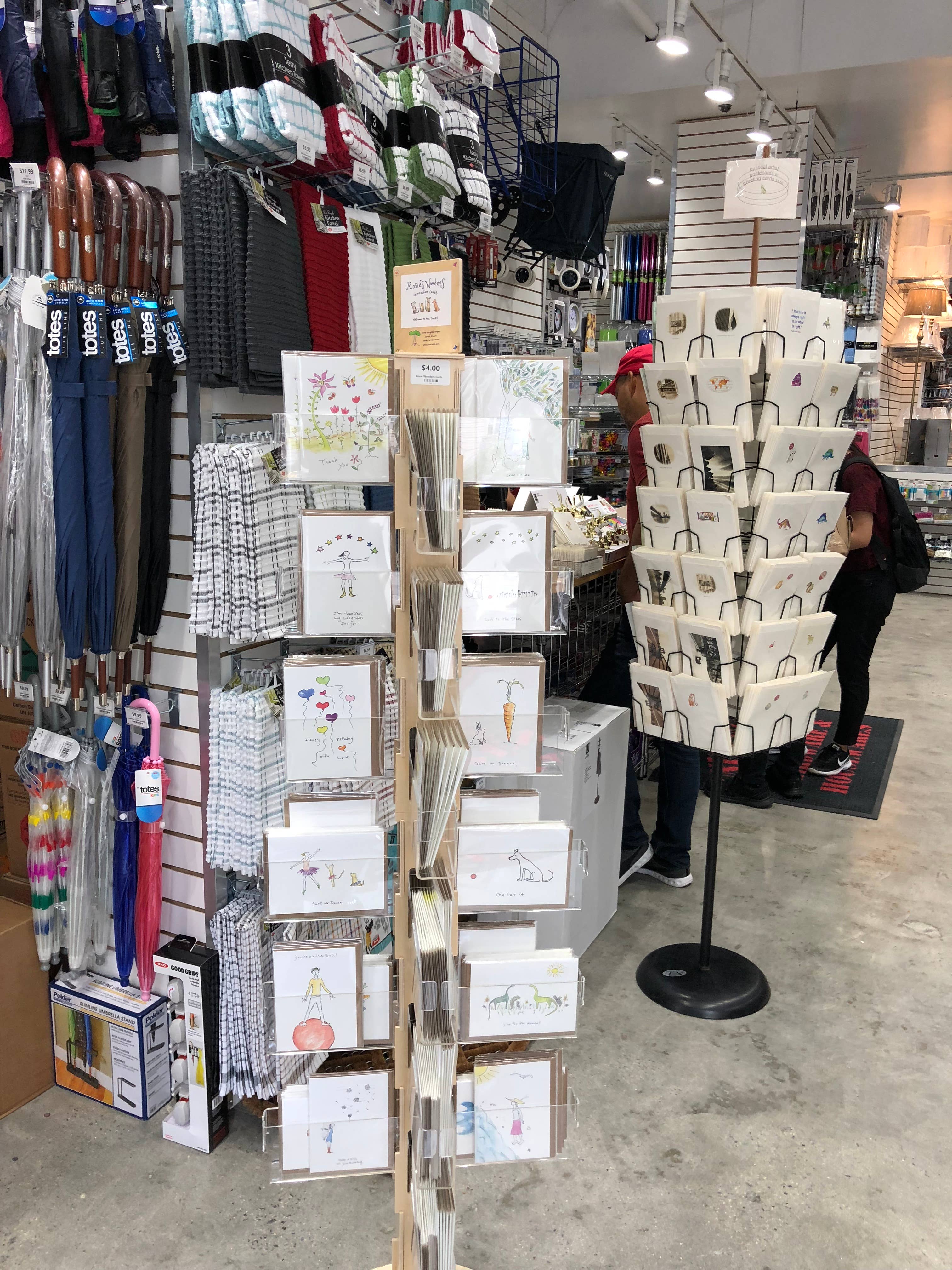 Rosie’s Wonders Connection Cards – wholesale Retailer display – Paper & novelty – Cards included :)! Custom Birch Floor & Counter Displays!2