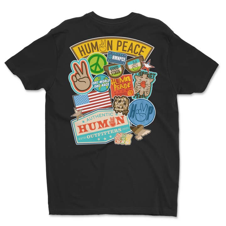 HP-141 Klistermærke T-shirt for engroshandel hos HUMANPEACE