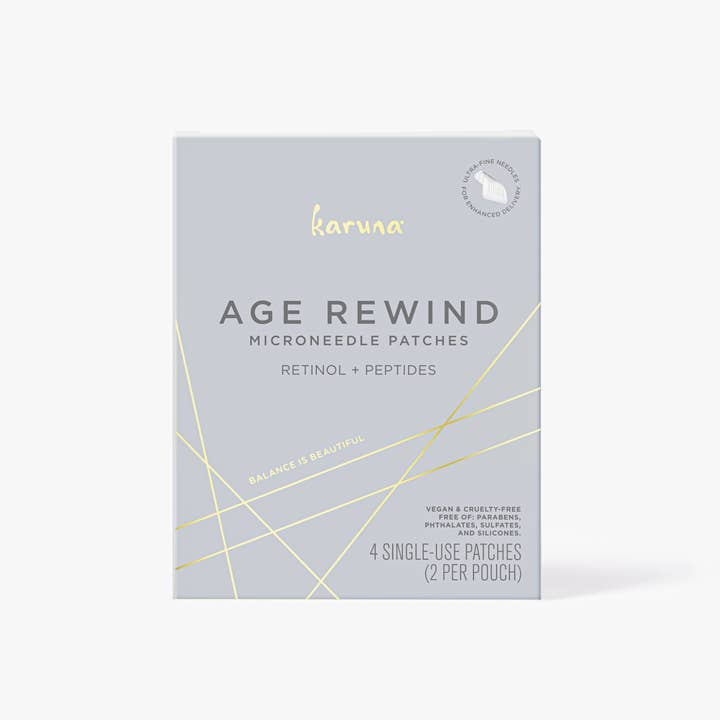 Karuna - Wholesale Acne/Hydrocolloid Patch - Age Rewind Microneedle Patches (2 Pairs / 4 Patches)