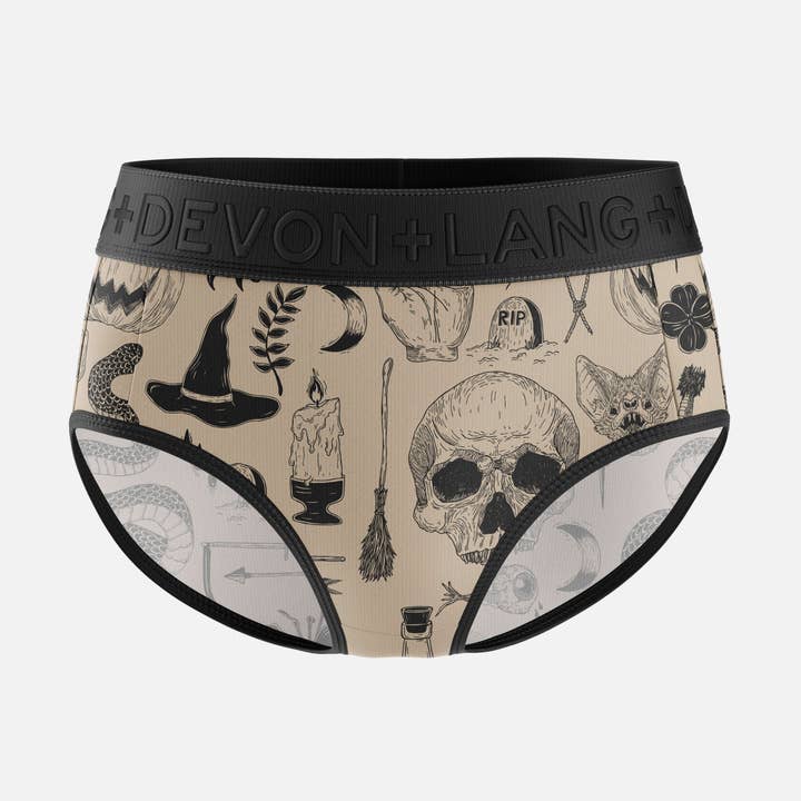 Originals Bria Bikini Brief - Spooky for wholesale by Devon + Lang