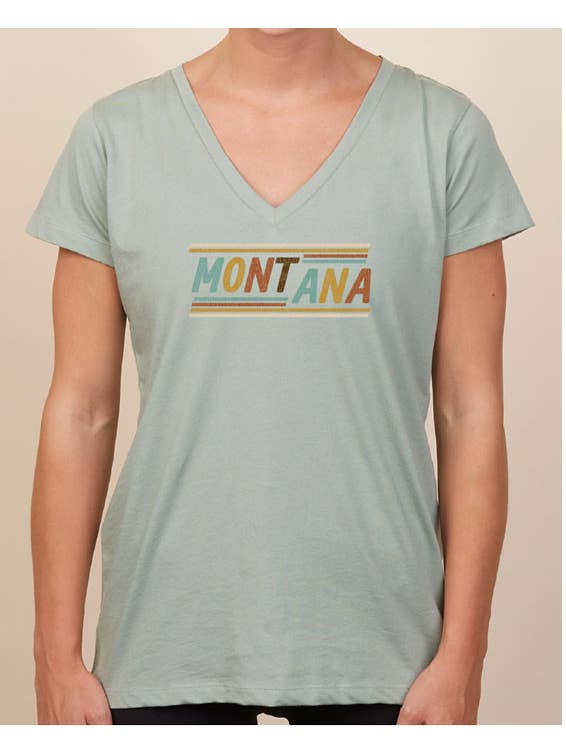 MT Brand Apparel - Wholesale Screen Printed T-Shirt - Women's - Disco Time - Customizable Ladies Relaxed V Neck