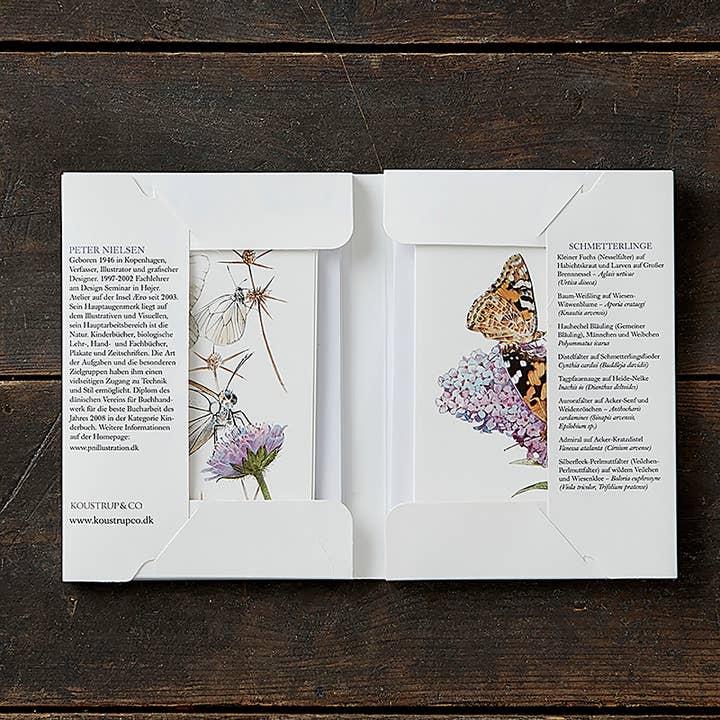 Koustrupco - Wholesale Stationery/Notecard Set - Cardfolder Schmetterlinge - 8 cards w/envelopes (german)1