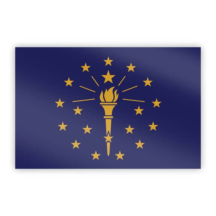 Flags For Good - Wholesale Sticker - Indiana Flag Sticker